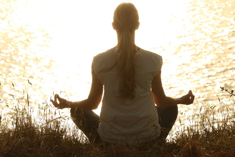 Woman in yoga pose